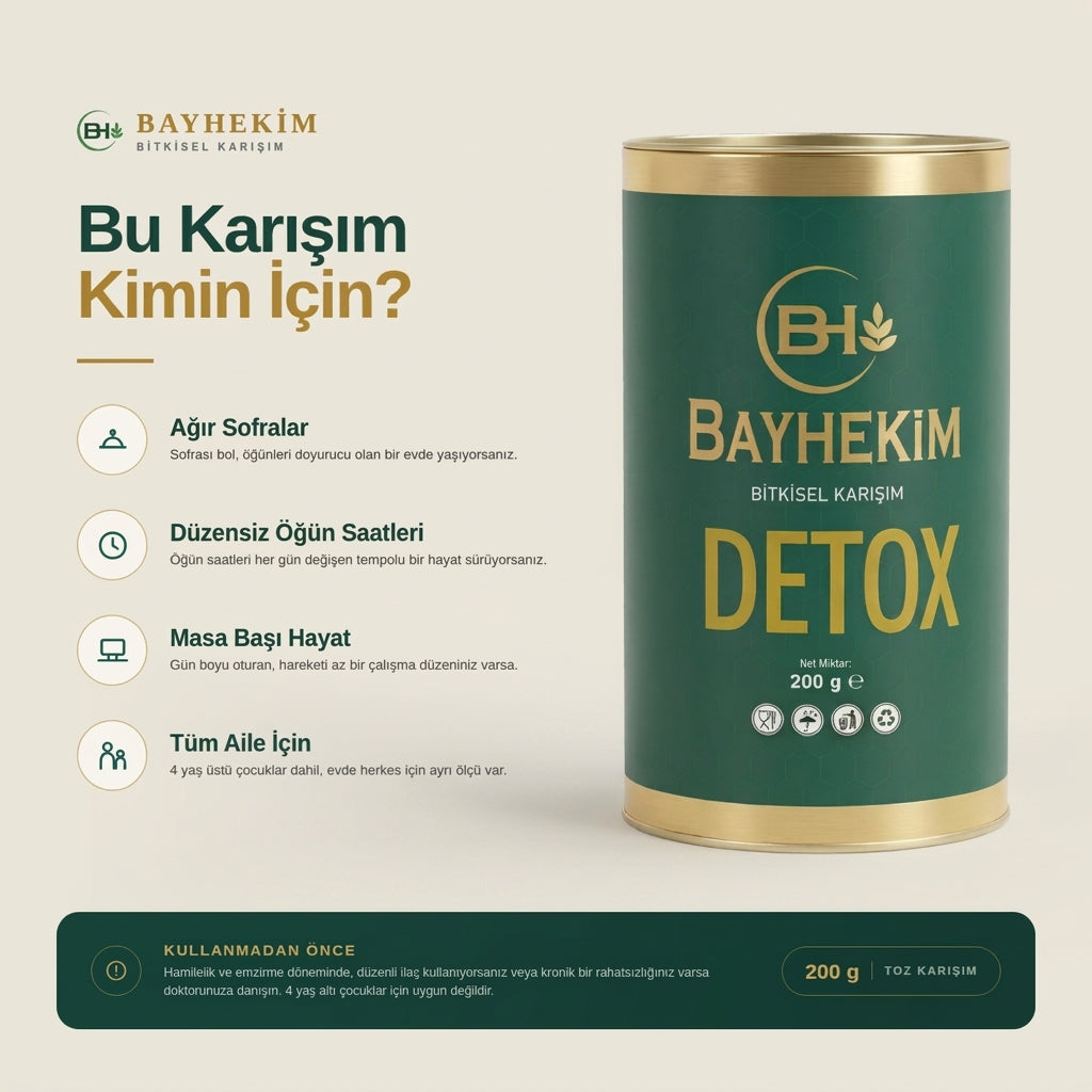 BayHekim Detox Bitkisel Karışım Toz 200 Gr