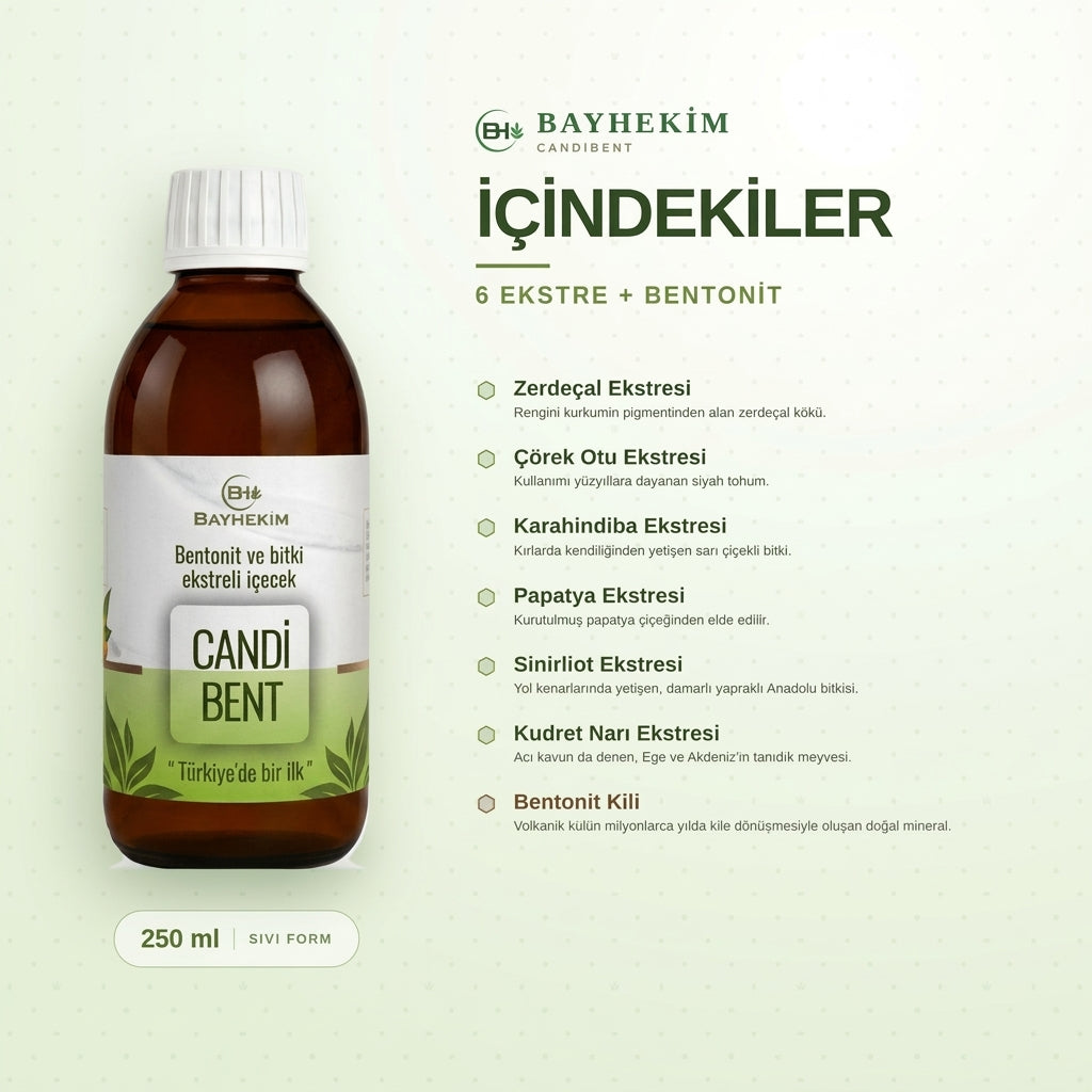 Bayhekim Ekstre Candibent Takviye Gıda 250 Ml