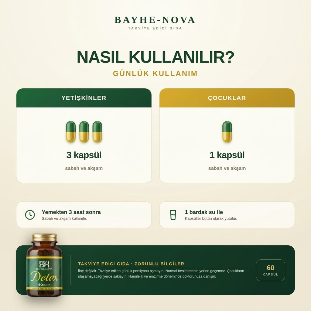 BayHekim Detox Kapsül – 60 Kapsül