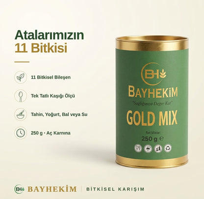 BayHekim Bitkisel Karışım Gold Mix 250 Gr. Toz