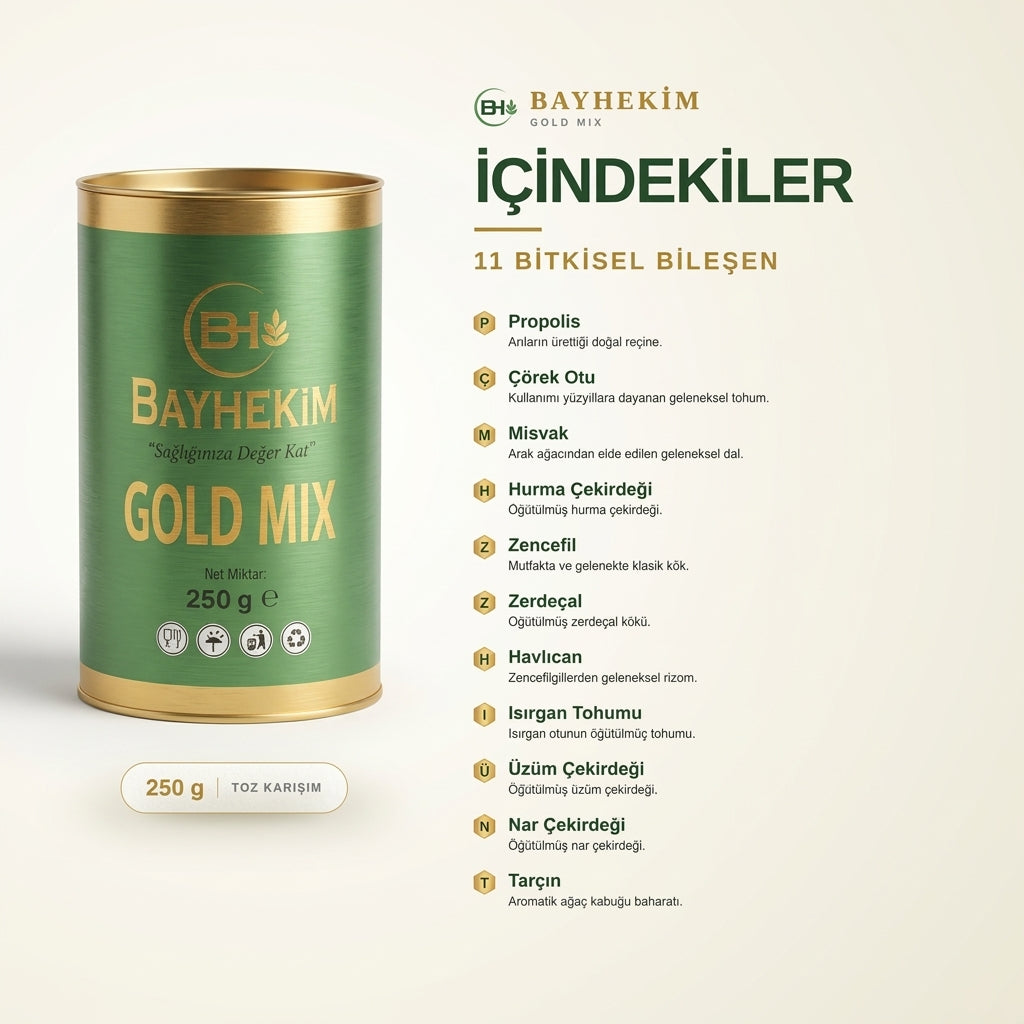BayHekim Bitkisel Karışım Gold Mix 250 Gr. Toz